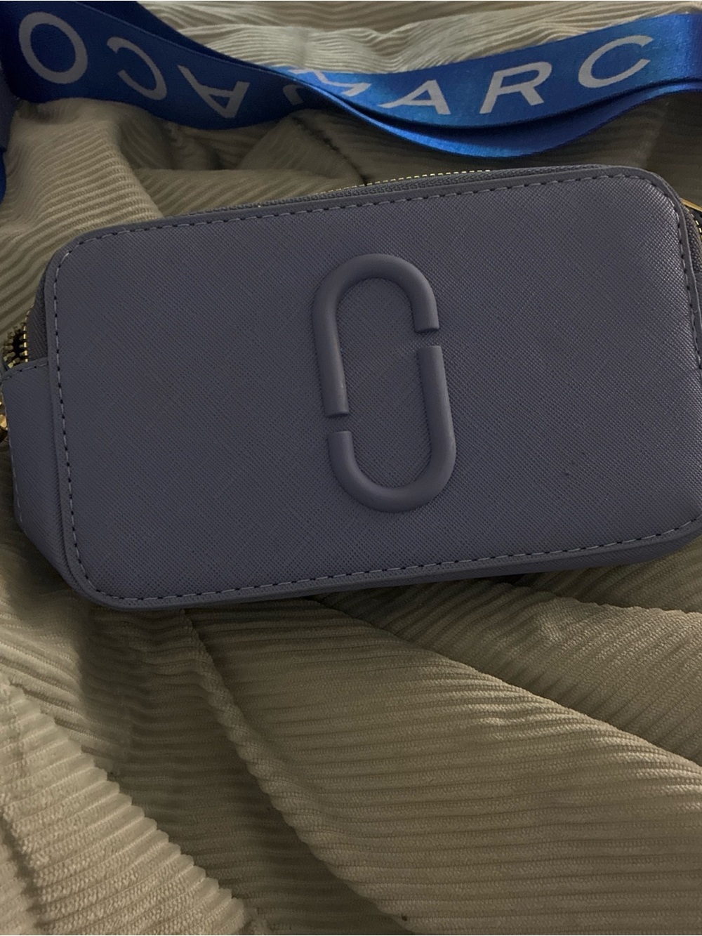 Marc Jacobs Periwinkle Saffiano Camera Crossbody